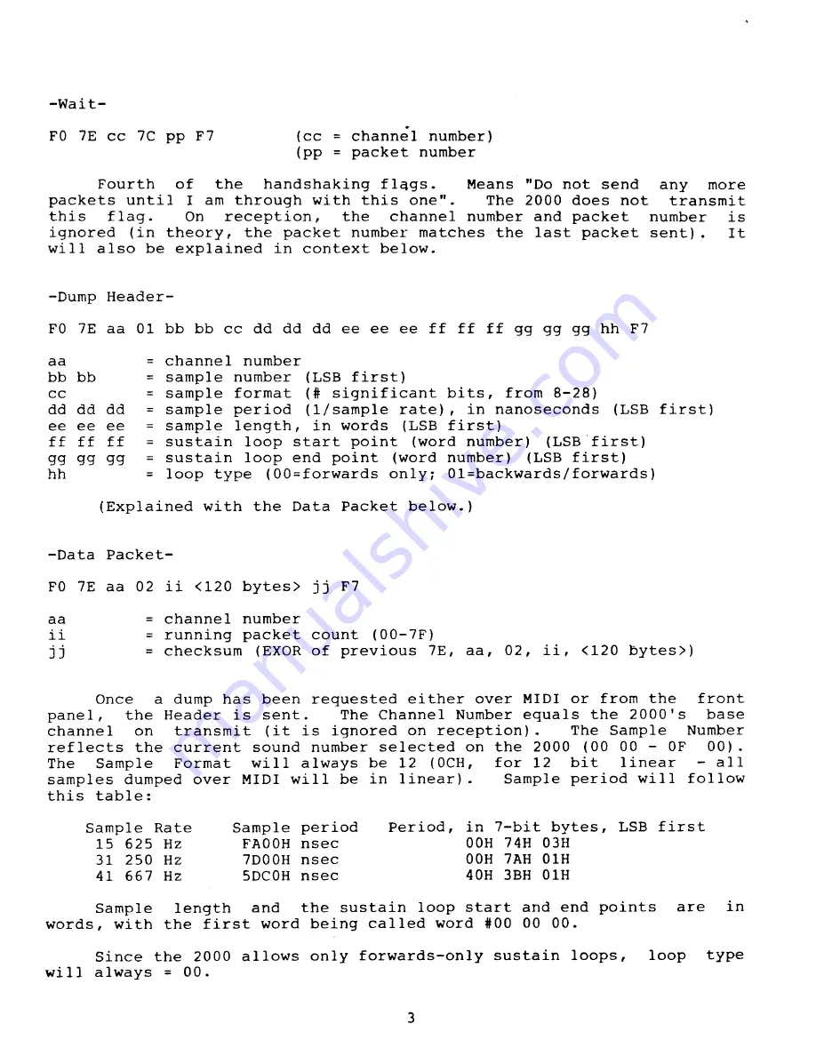 Sequential Prophet 2000 Operation Manual Download Page 241