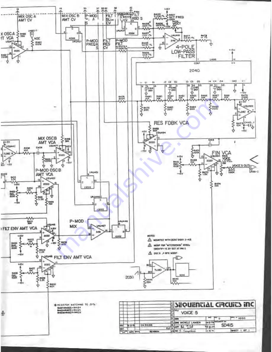 Sequential Prophet-5 1000 Скачать руководство пользователя страница 103