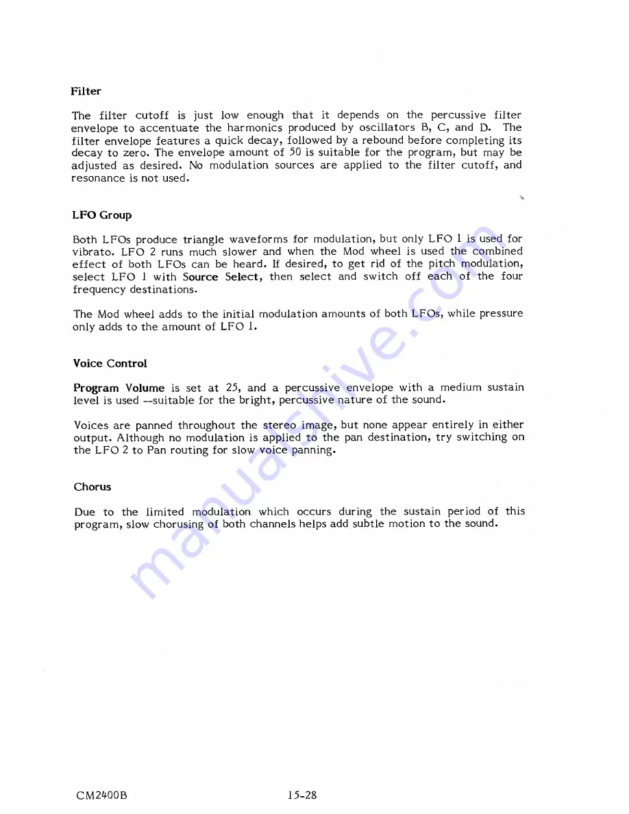 Sequential Prophet VS Operation Manual Download Page 145