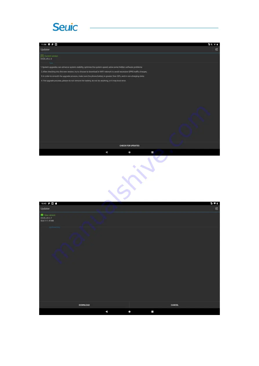 Seuic AUTOID Pad Series Reference Manual Download Page 64