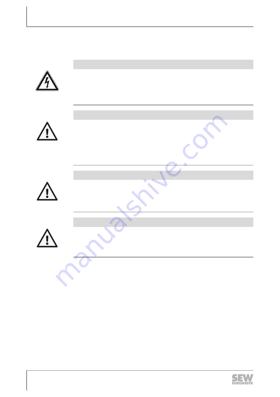 SEW-Eurodrive MAXO-RG Operating Manual Download Page 106