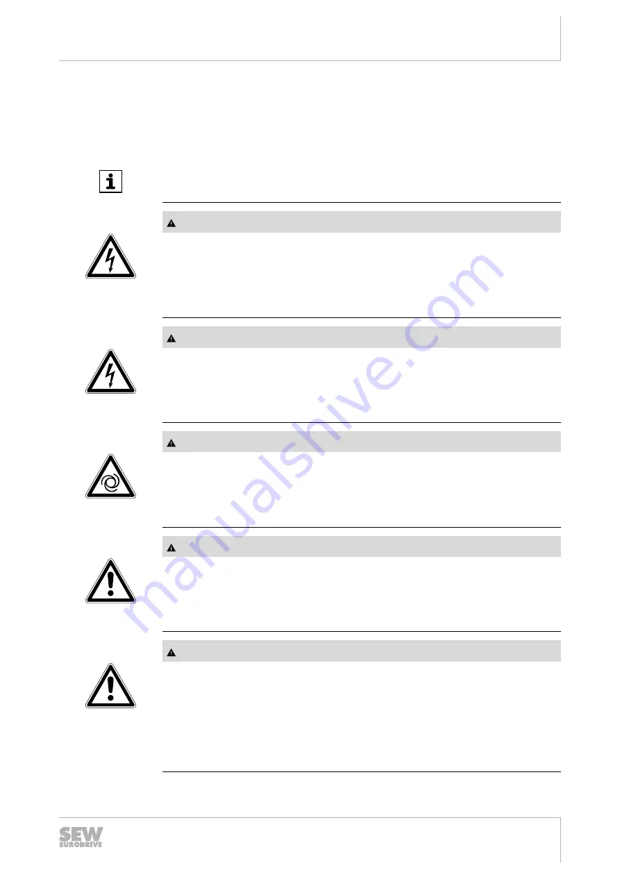 SEW-Eurodrive MOVIFIT compact Operating Instructions Manual Download Page 43