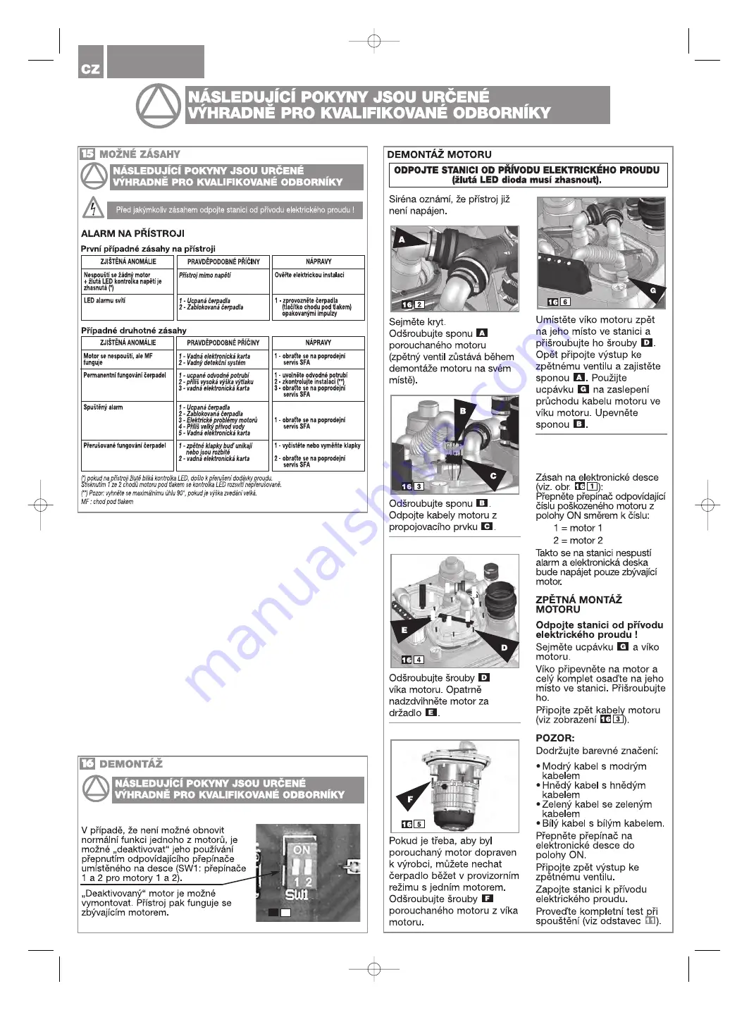 SFA SANICUBIC Classic Installation Instructions Manual Download Page 47