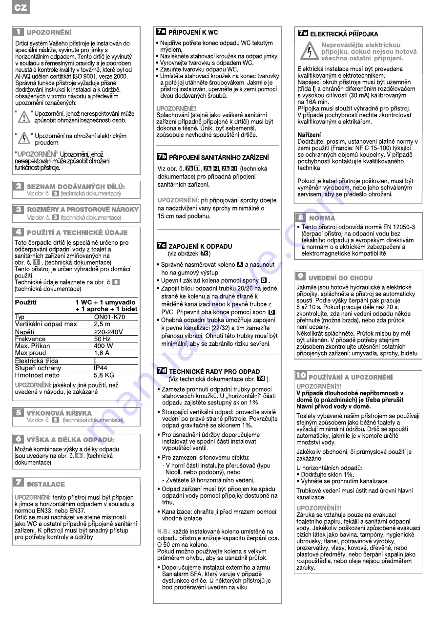 SFA SANISLIM Installation Instructions Manual Download Page 32