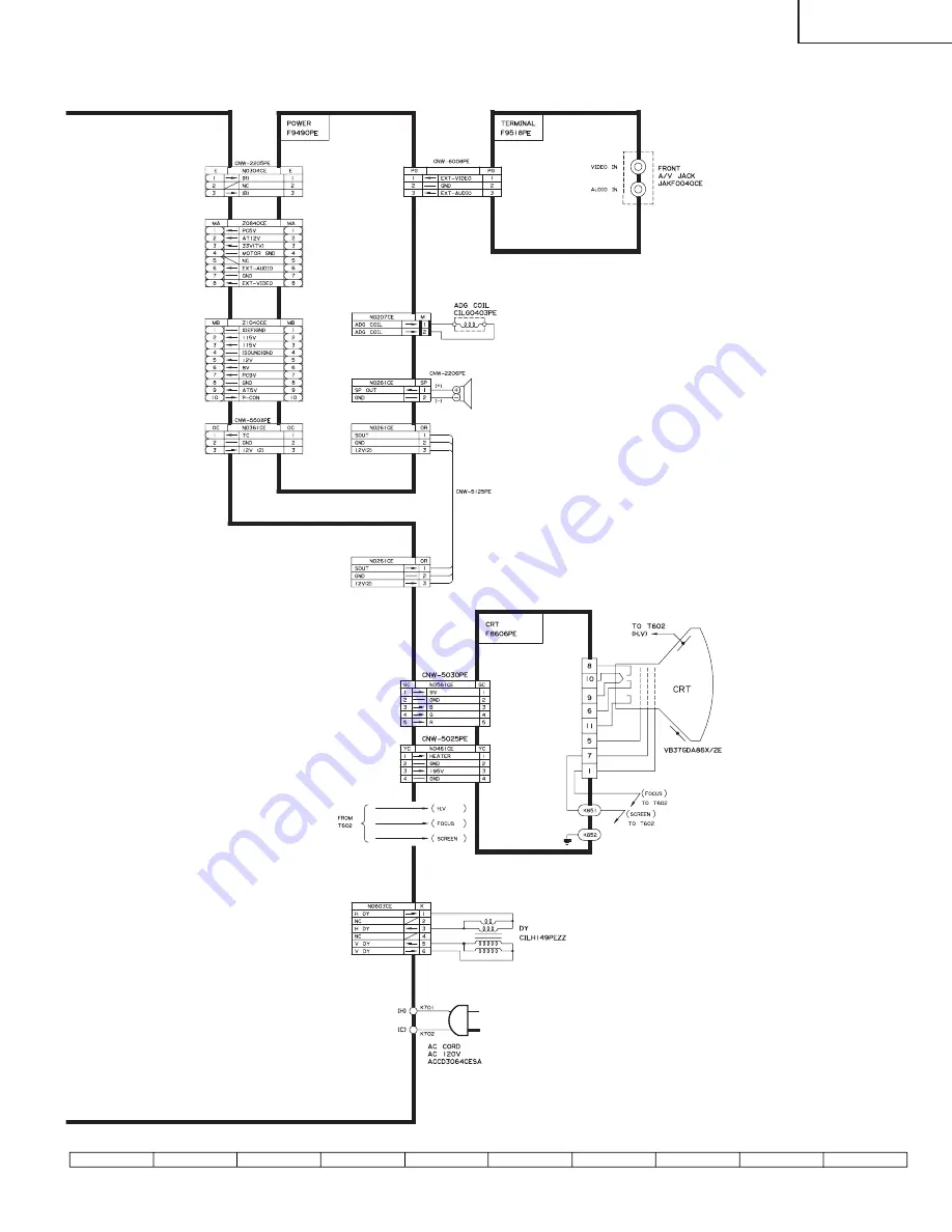 Sharp 13VT-CL10 Service Manual Download Page 71