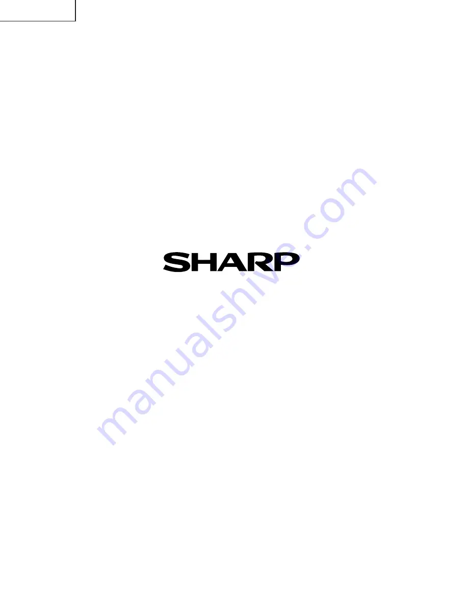 Sharp 14SL30 Service Manual Download Page 44