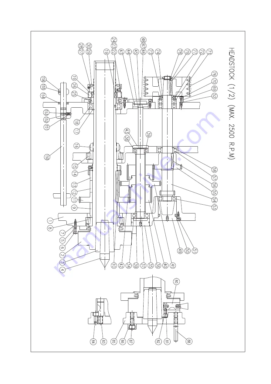 Sharp 1840TC-F Instruction Manual And Parts List Download Page 63