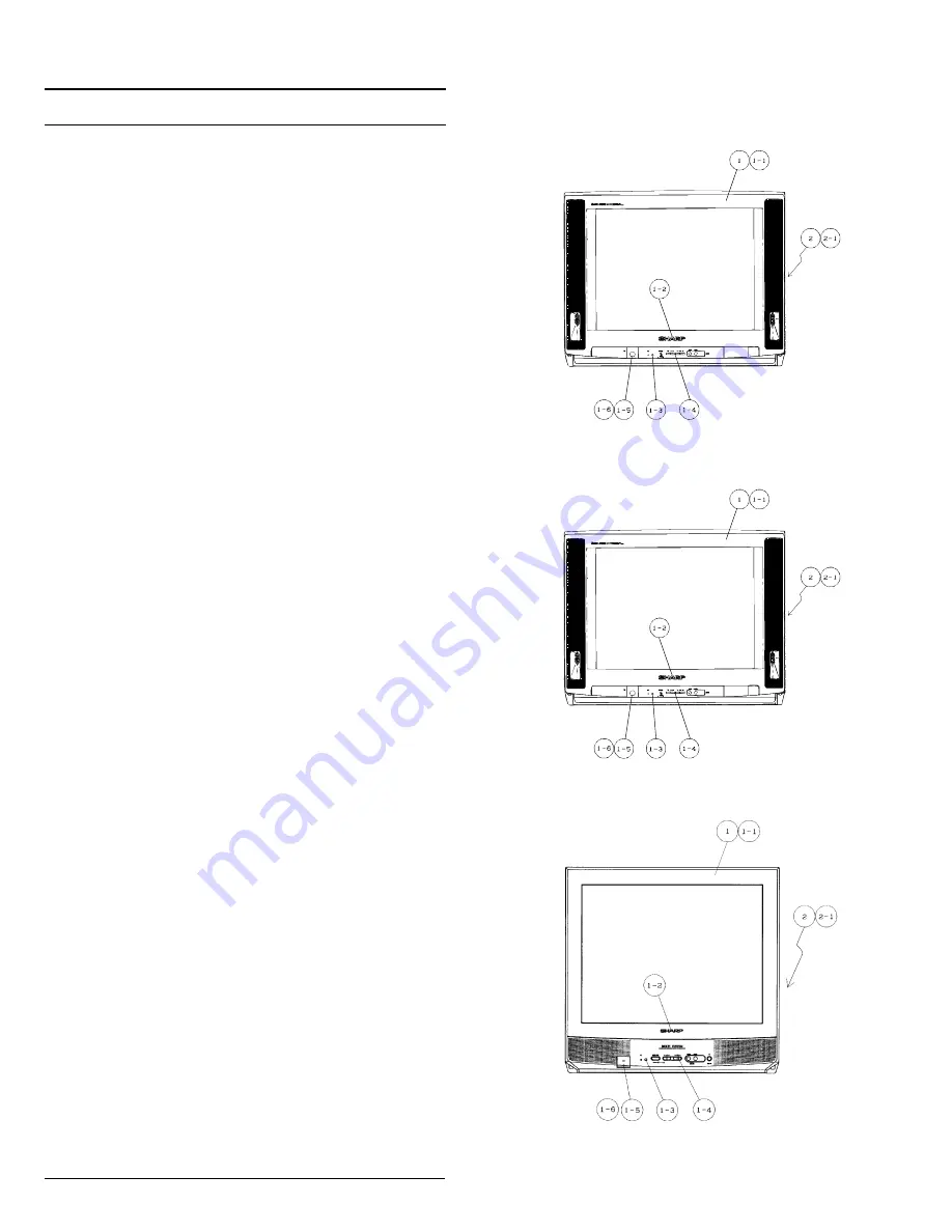 Sharp 20D2-G Service Manual Download Page 43