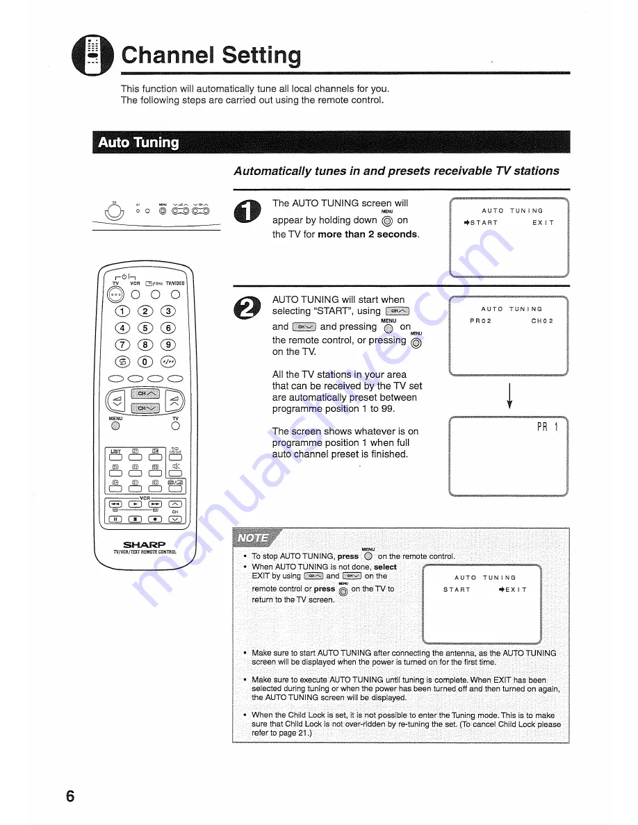 Sharp 21HS-50H Operation Manual Download Page 6