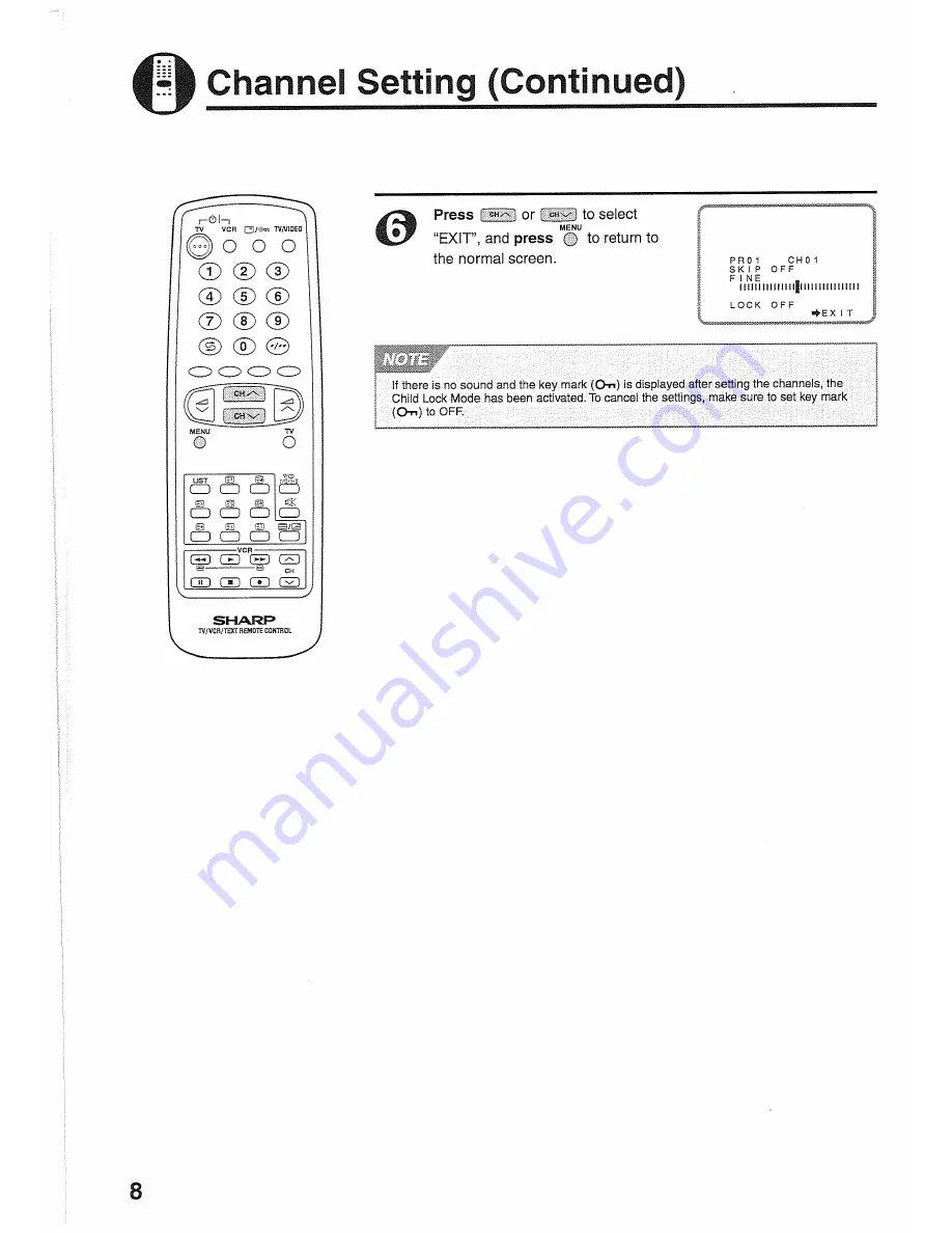 Sharp 21HS-50H Operation Manual Download Page 8