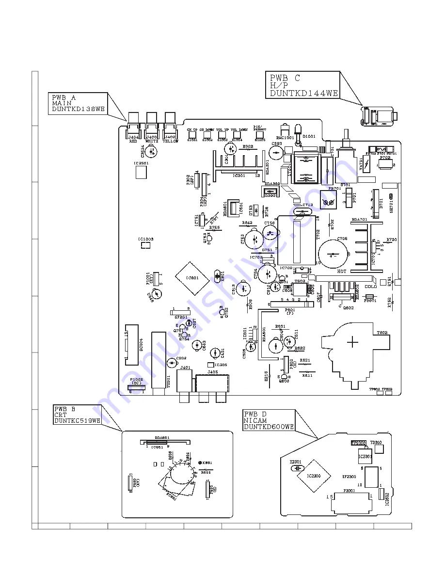 Sharp 21K-FD5RU Service Manual Download Page 62