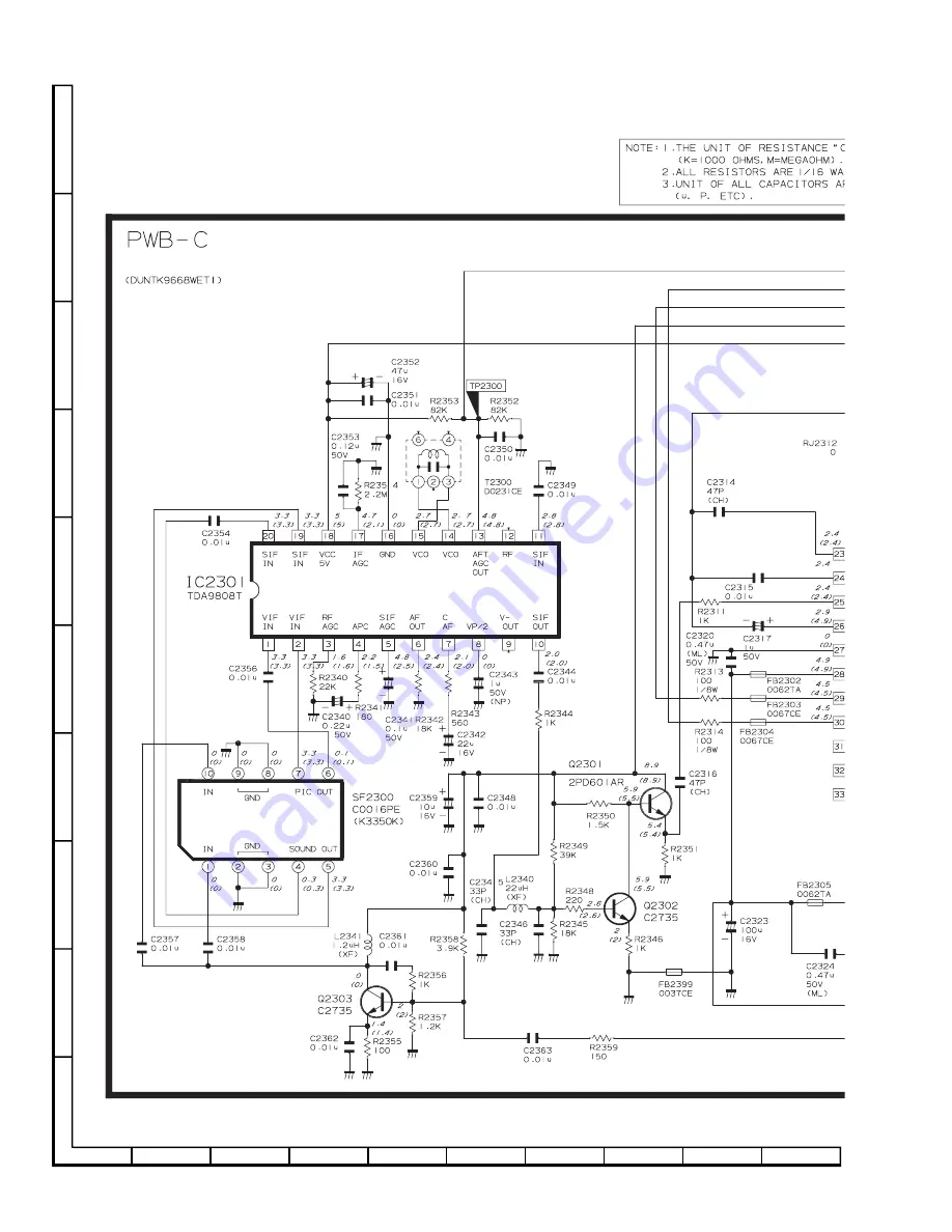 Sharp 21XF30 Service Manual Download Page 40