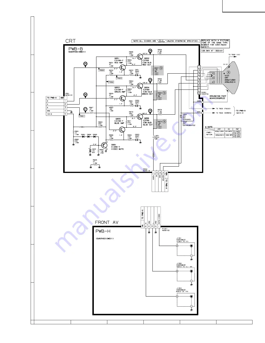 Sharp 25MR15J Service Manual Download Page 13