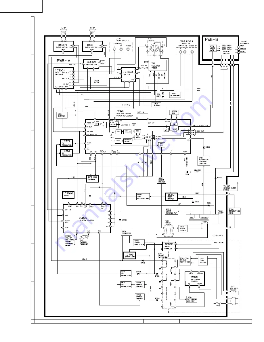 Sharp 27C240 Service Manual Download Page 12