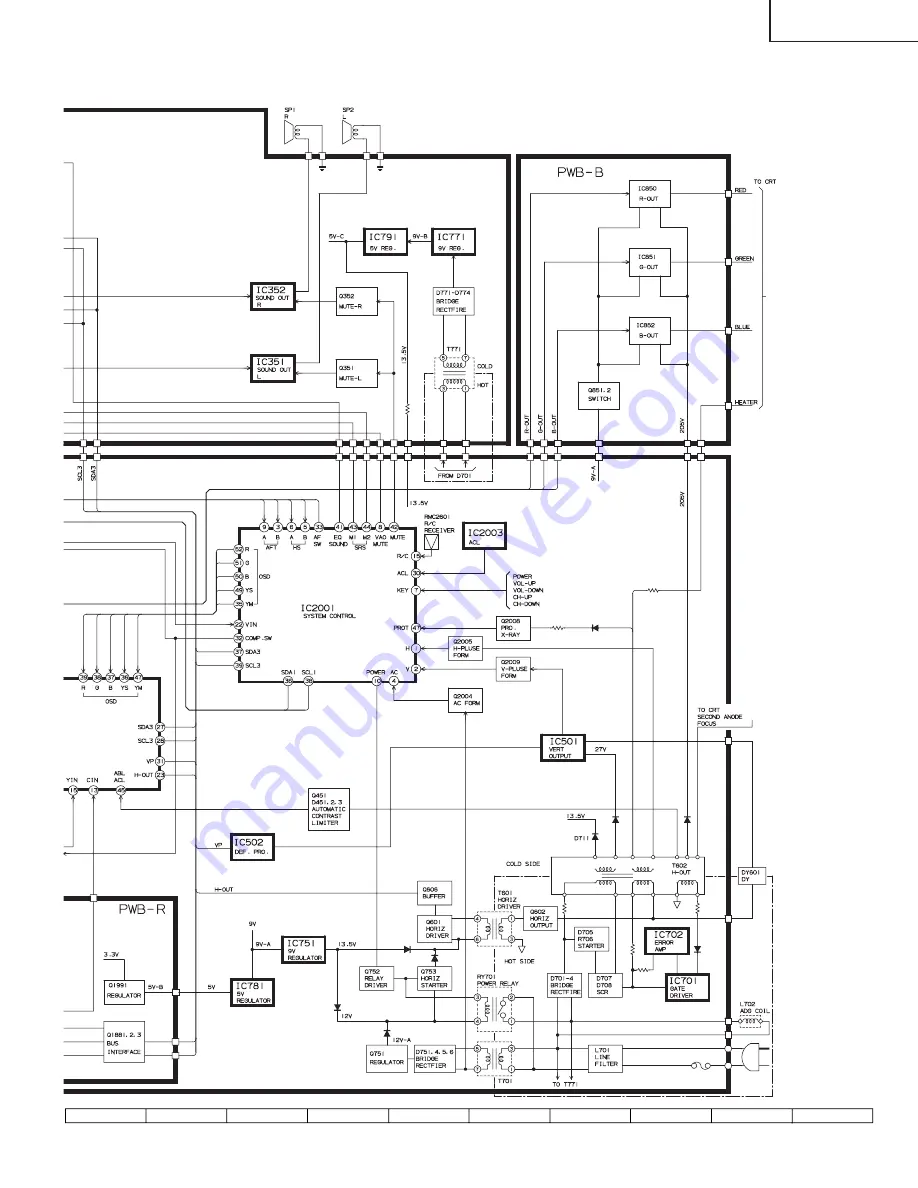 Sharp 27L-S500 Service Manual Download Page 23