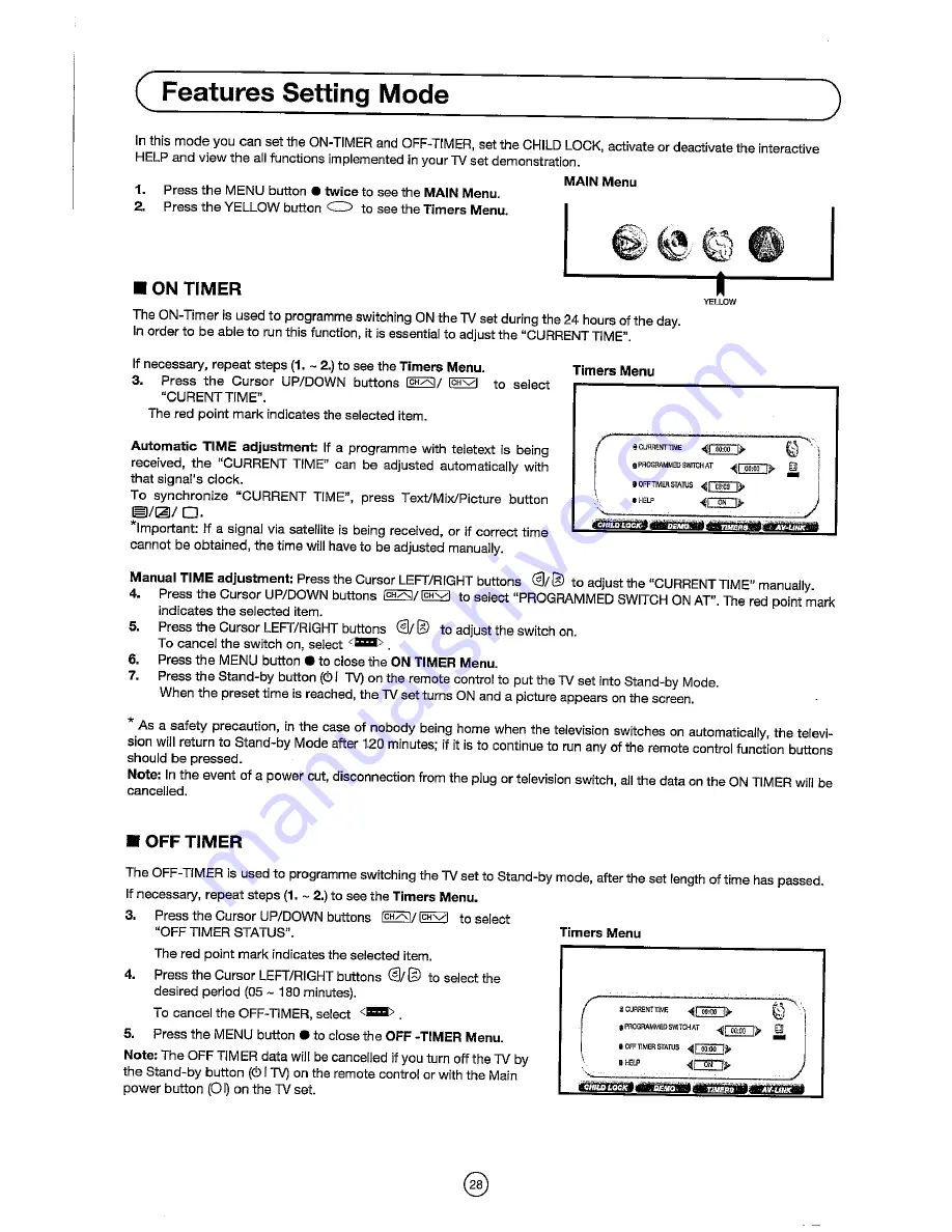 Sharp 28JF-76E Operation Manual Download Page 30