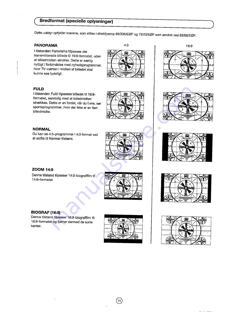 Sharp 28JF-76E Operation Manual Download Page 76