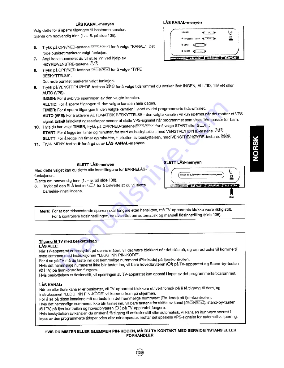 Sharp 28JF-76E Operation Manual Download Page 141