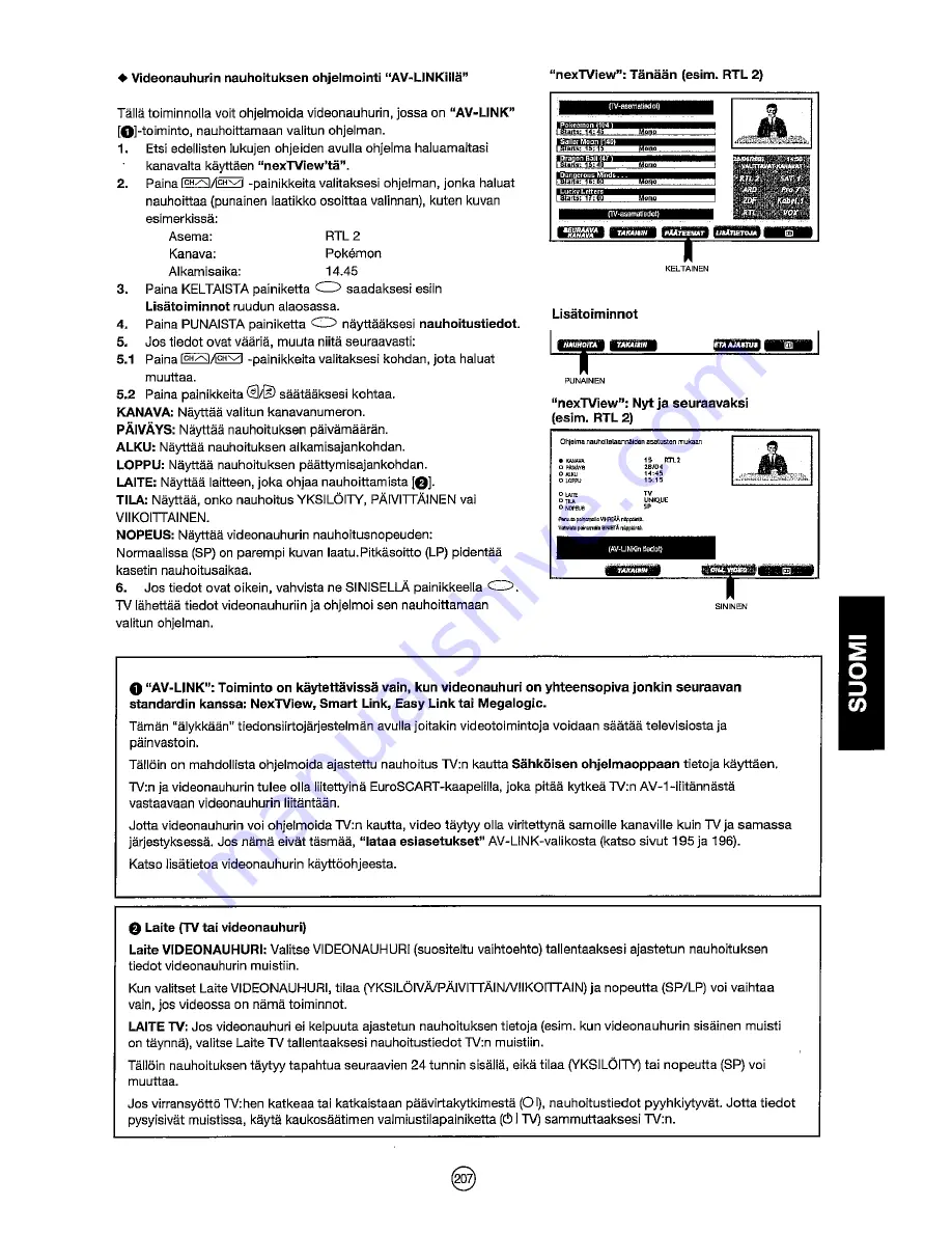 Sharp 28JF-76E Operation Manual Download Page 209