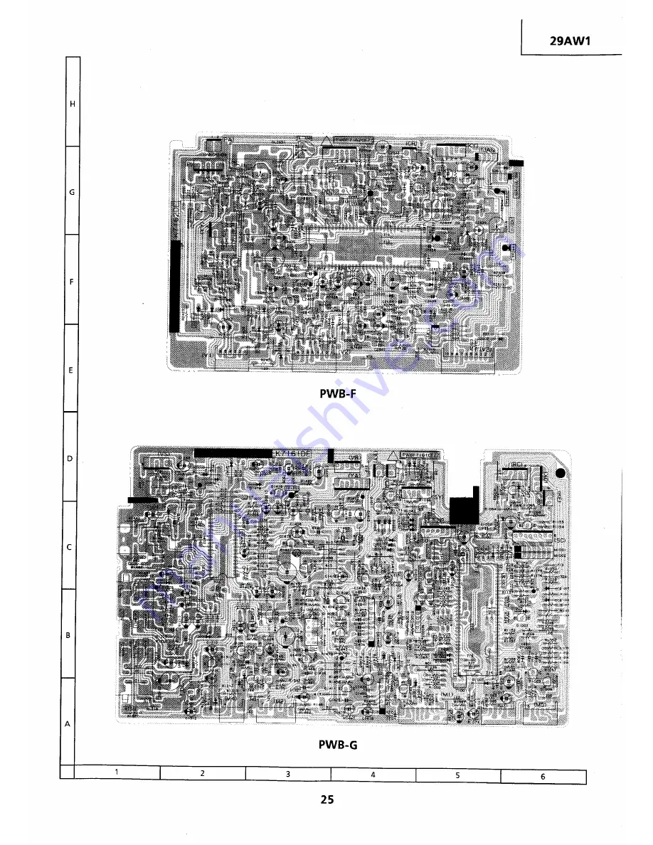 Sharp 29AW1 Service Manual Download Page 25