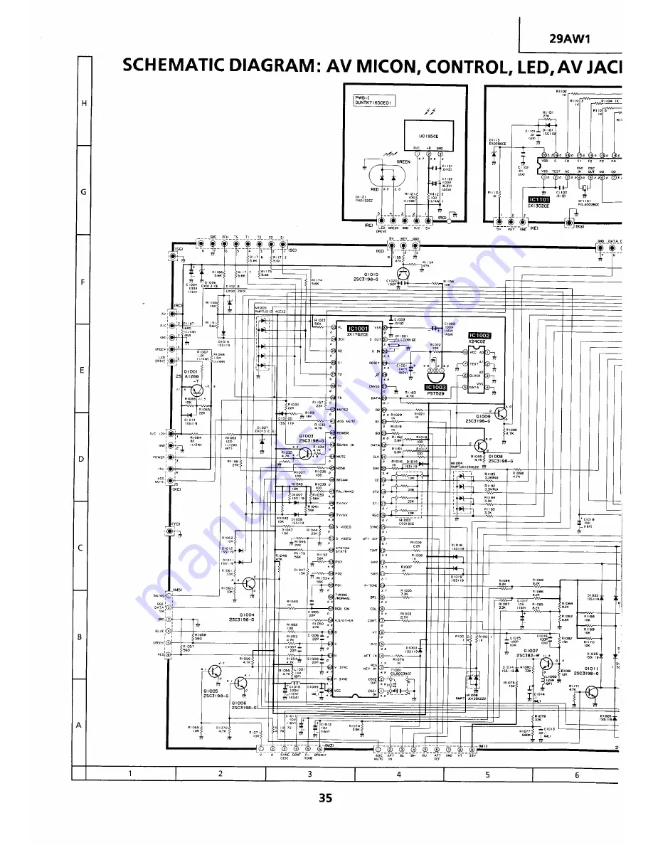 Sharp 29AW1 Service Manual Download Page 35