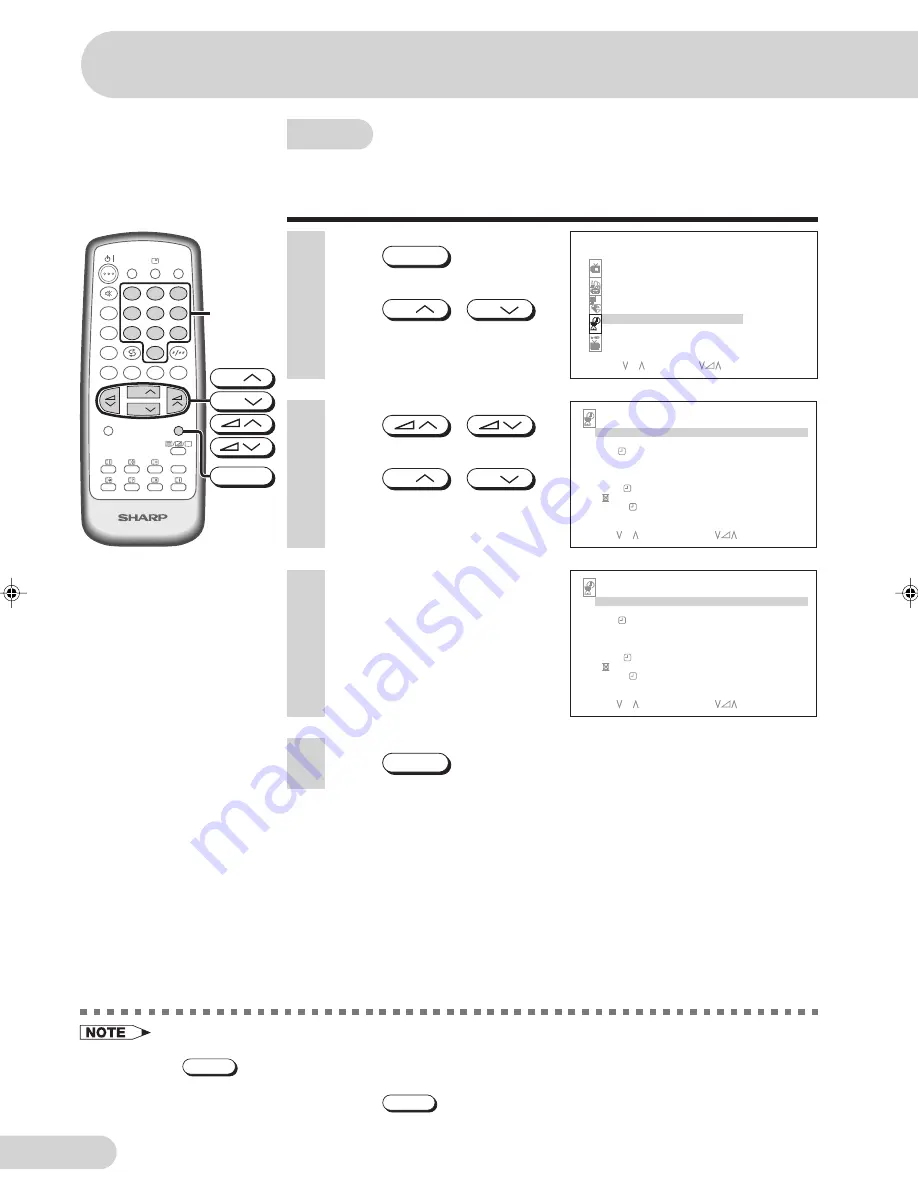 Sharp 29H-FG5RU Operation Manual Download Page 34