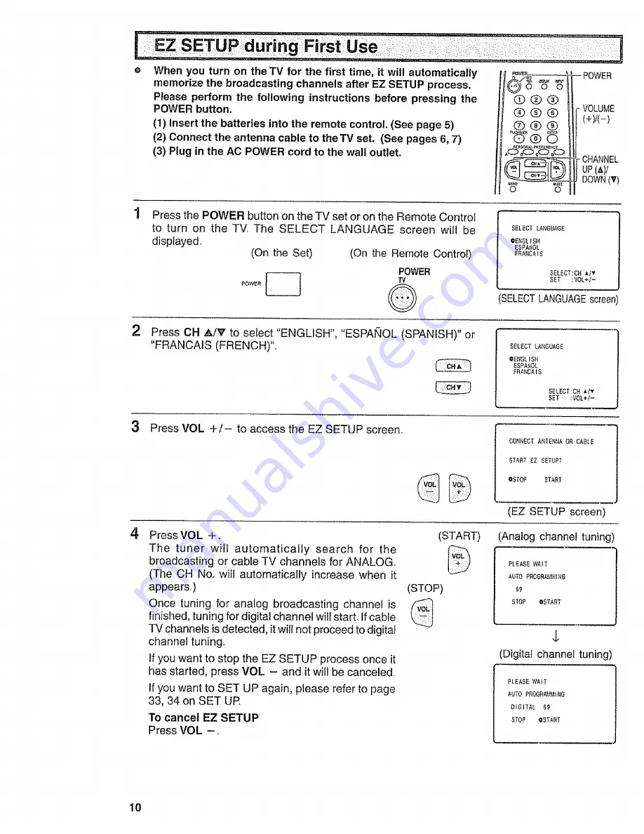 Sharp 32SF56B Operation Manual Download Page 10