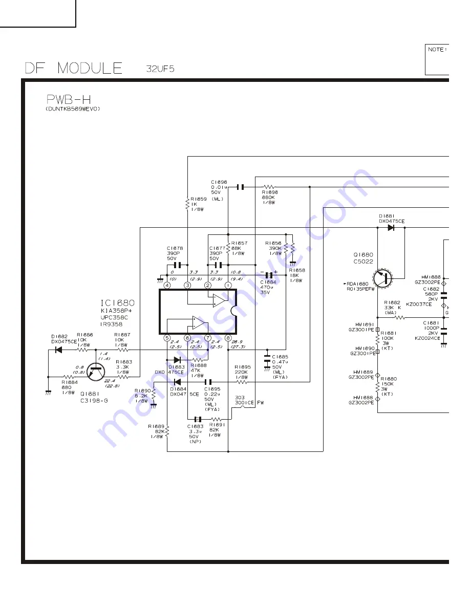 Sharp 32UF5 Service Manual Download Page 22