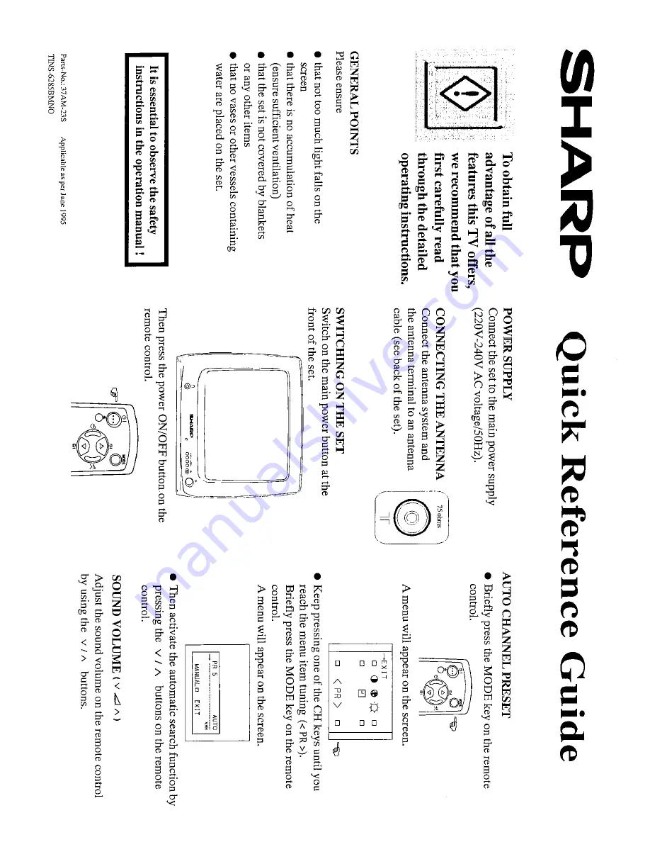 Sharp 37AM-23S Operation Manual Download Page 4