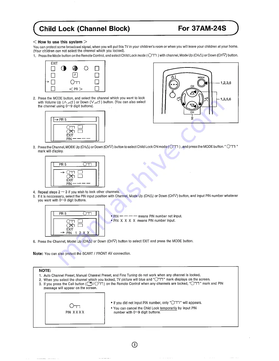 Sharp 37AM-23S Operation Manual Download Page 10