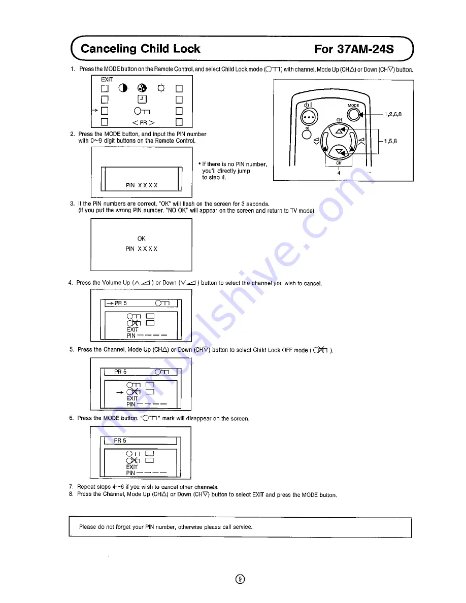 Sharp 37AM-23S Operation Manual Download Page 11