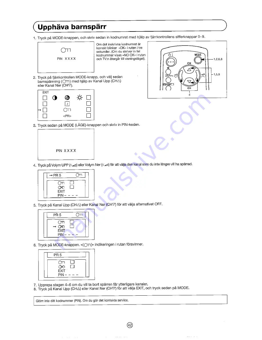 Sharp 51AT-15S Operation Manual Download Page 43