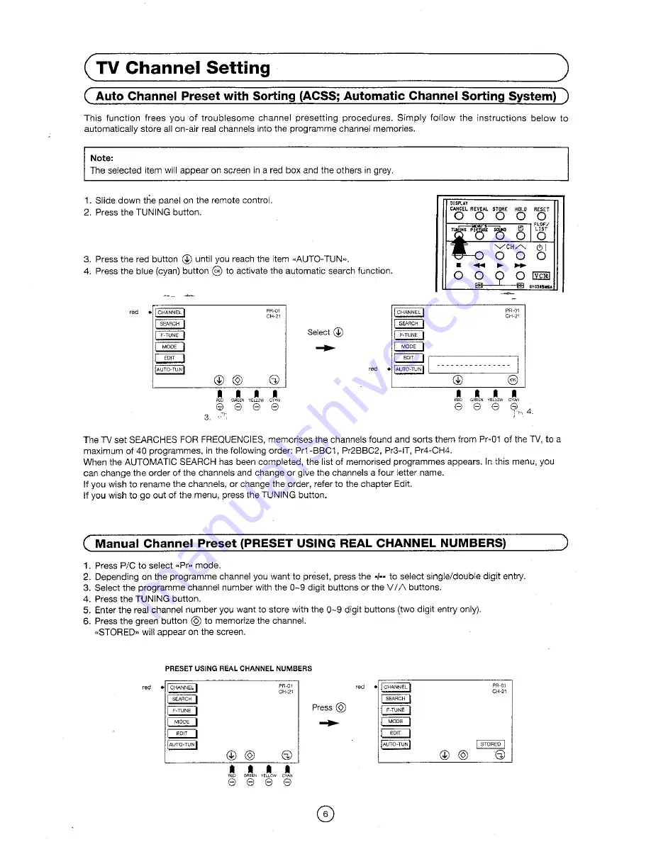 Sharp 51CS-03H Operation Manual Download Page 7