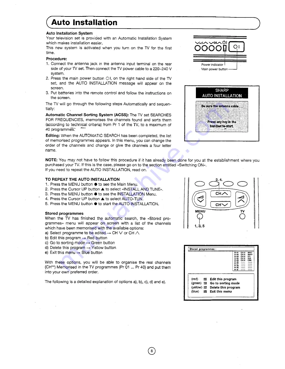 Sharp 51DS-03H Operation Manual Download Page 10