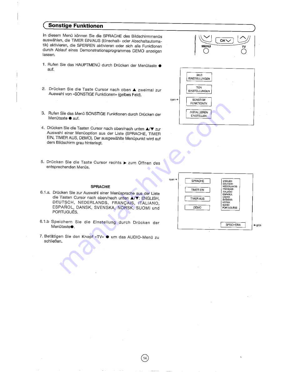 Sharp 54DS-02S Operation Manual Download Page 16