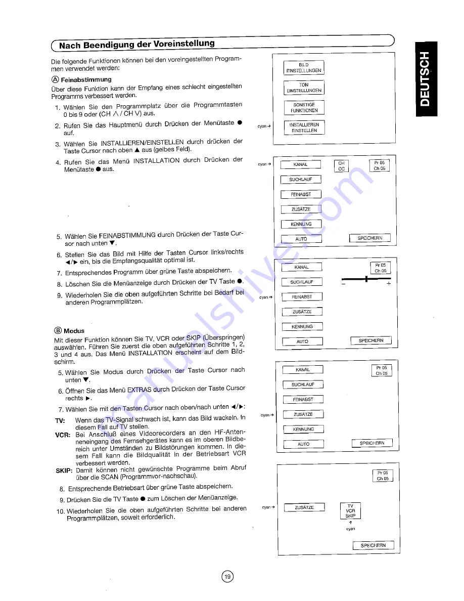 Sharp 54DS-02S Operation Manual Download Page 21