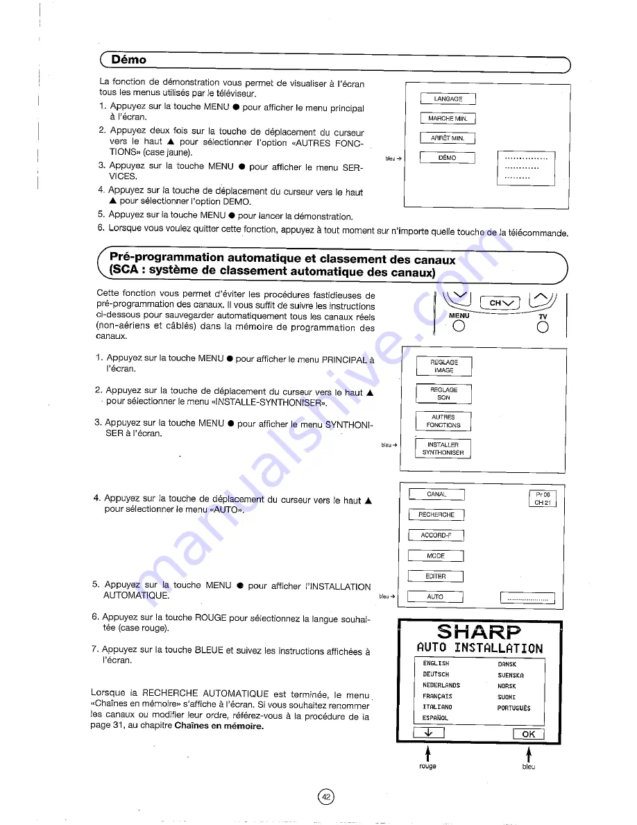 Sharp 54DS-02S Operation Manual Download Page 44