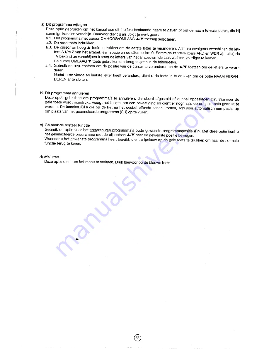 Sharp 54DS-02S Operation Manual Download Page 60