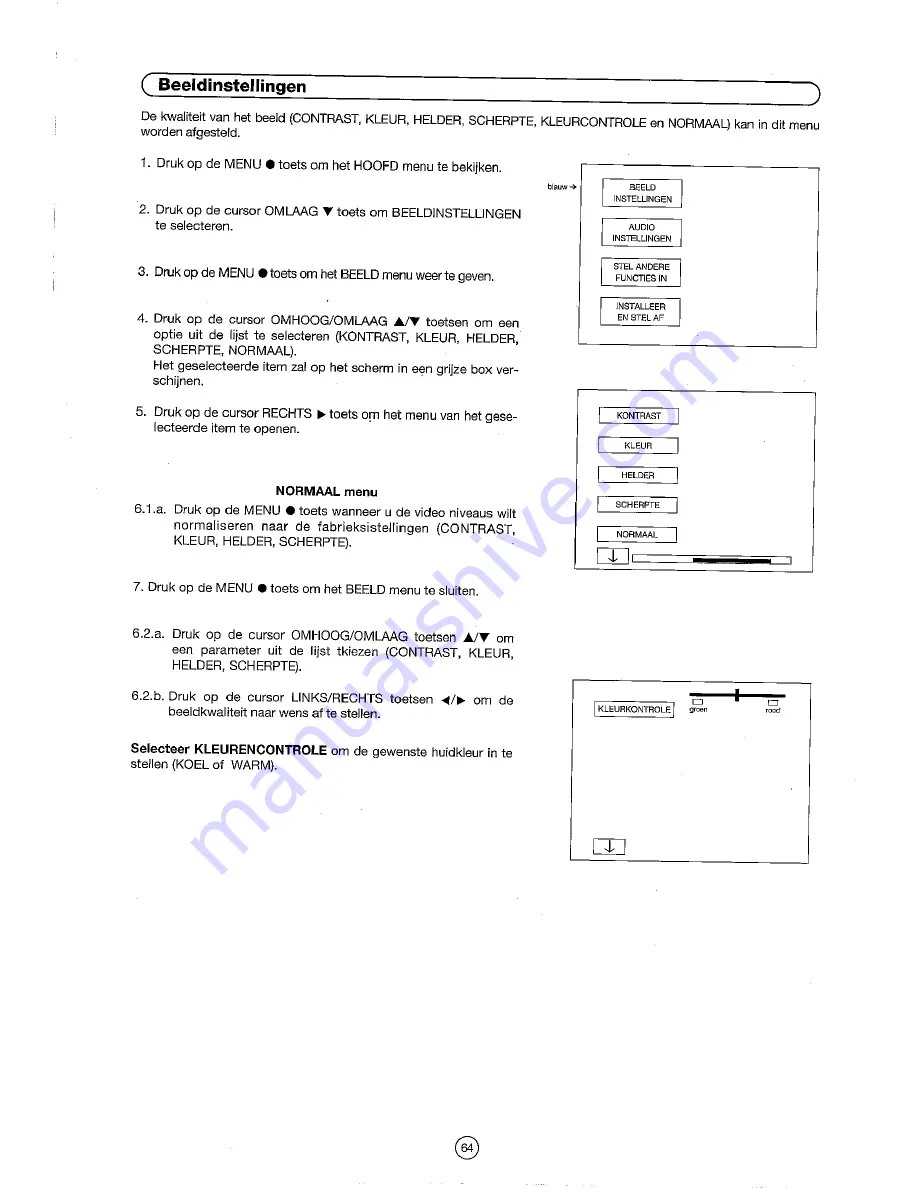 Sharp 54DS-02S Operation Manual Download Page 66