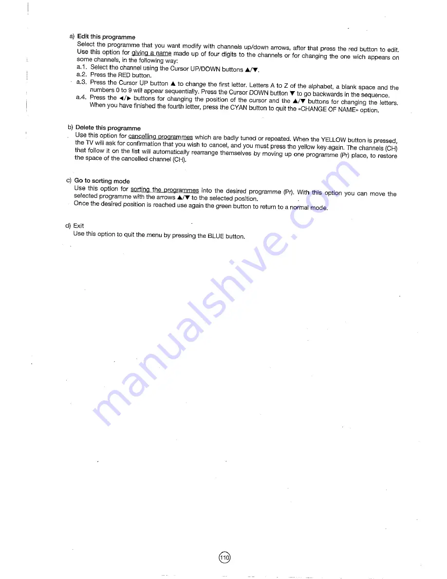 Sharp 54DS-02S Operation Manual Download Page 112