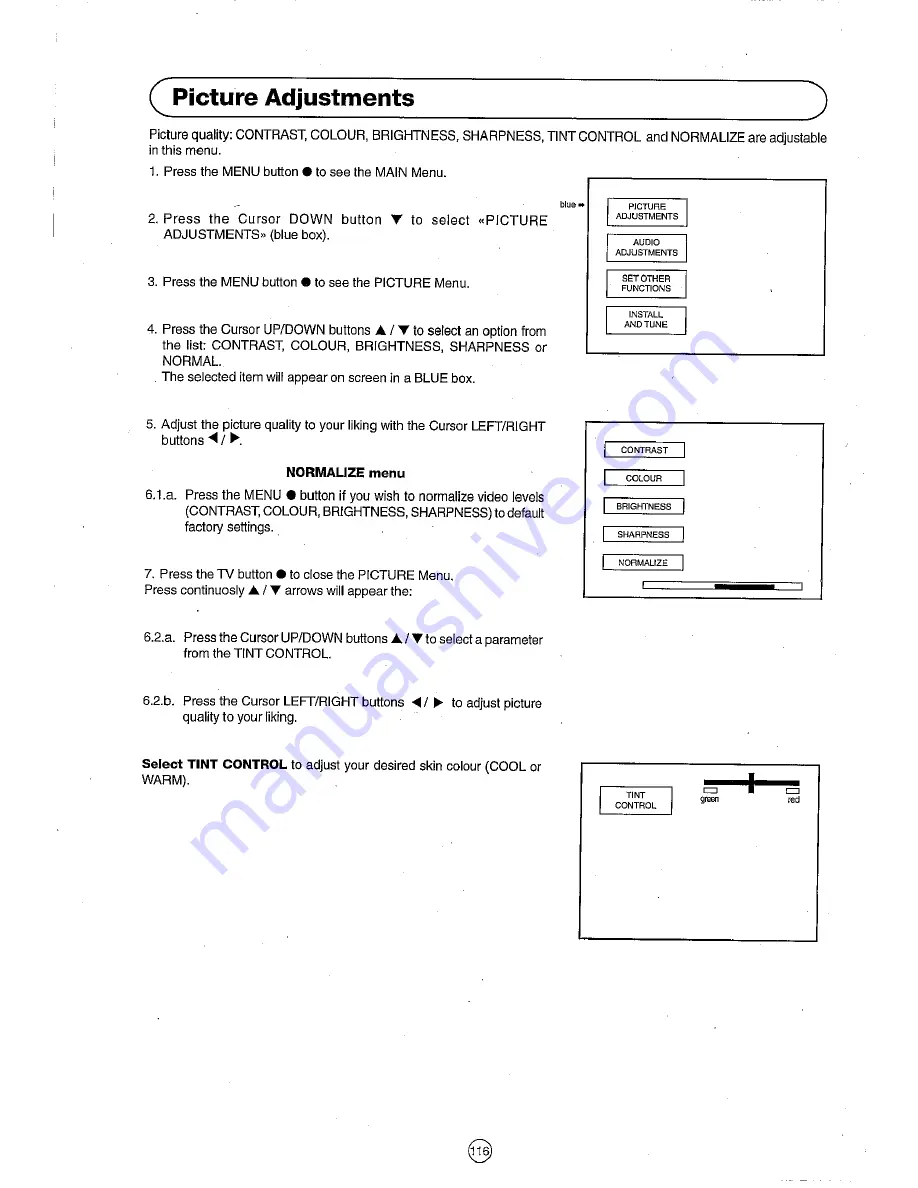 Sharp 54DS-03S Operation Manual Download Page 14