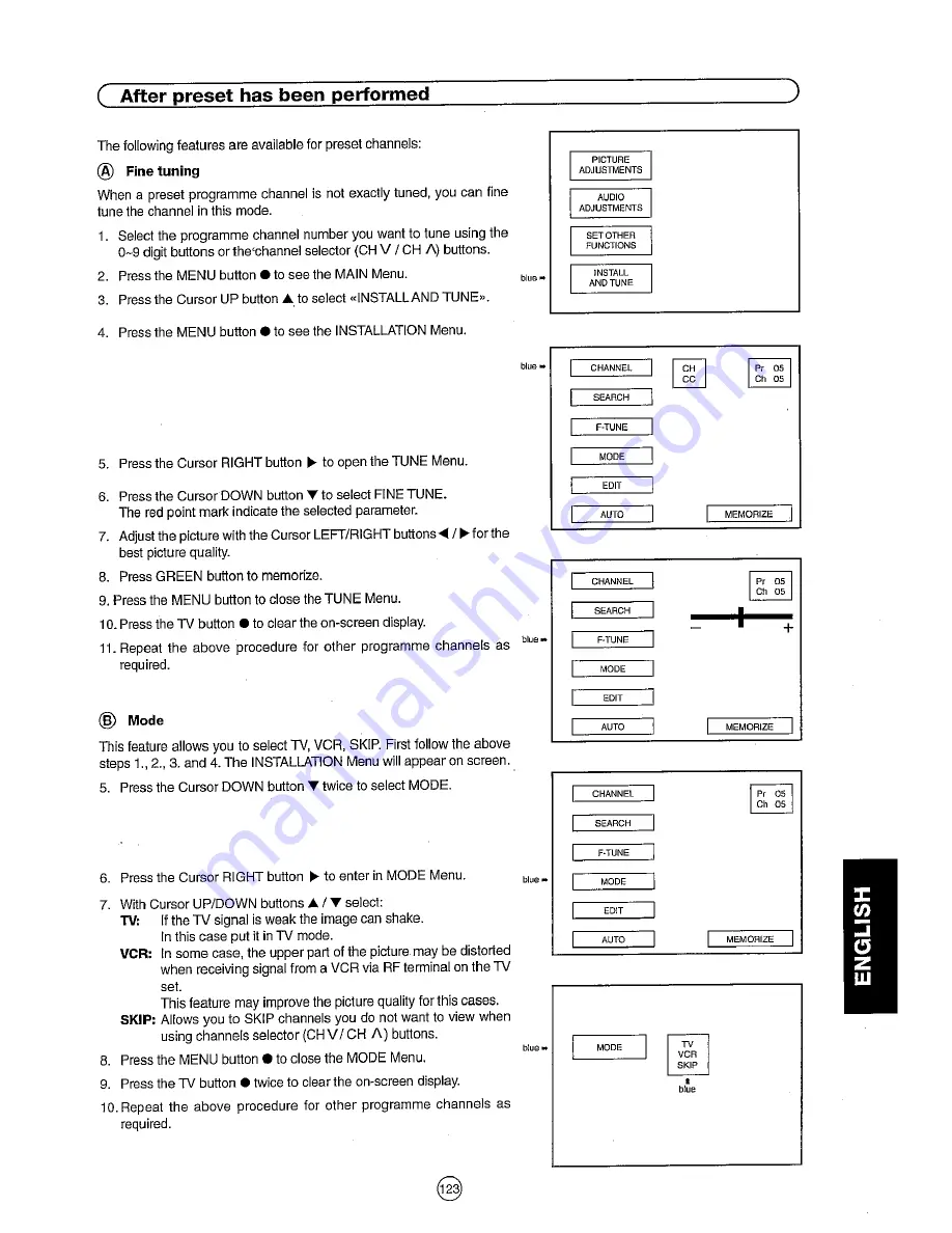 Sharp 54DS-03S Operation Manual Download Page 21