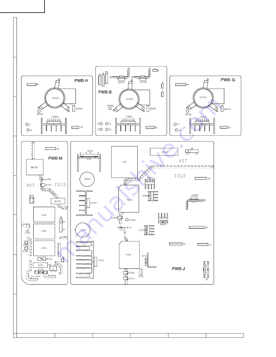 Sharp 55R-WP4H Service Manual Download Page 50