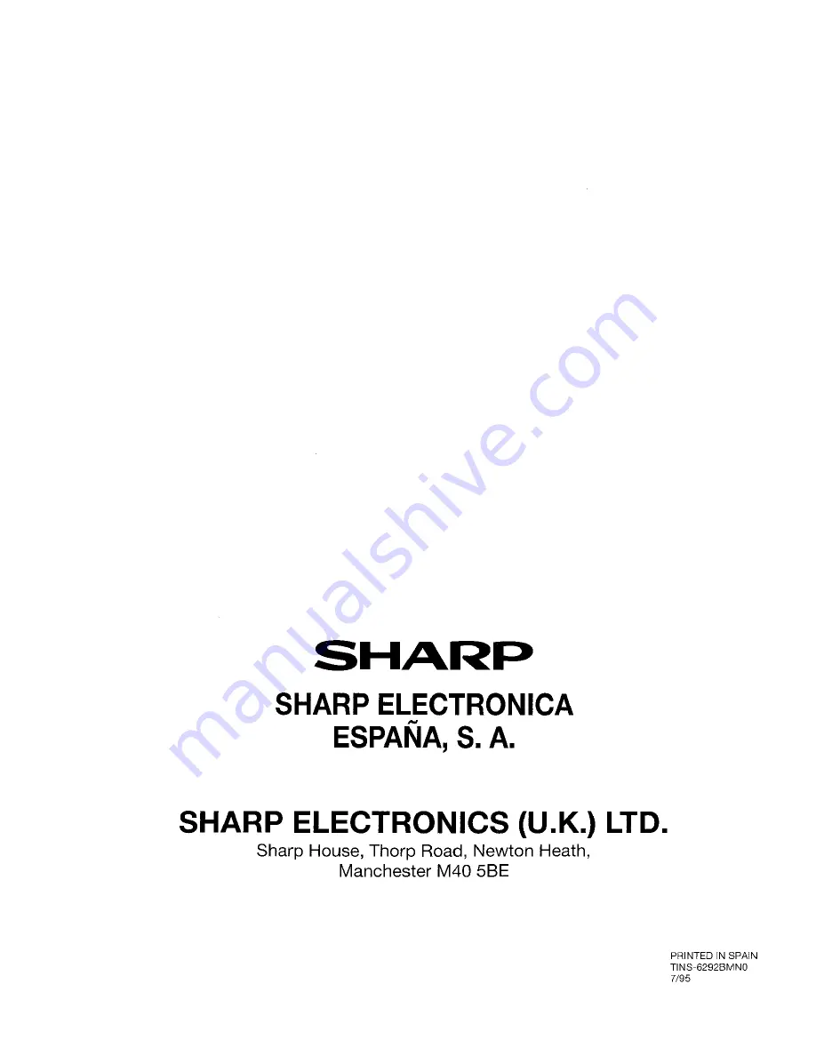 Sharp 66AS-06H Скачать руководство пользователя страница 6