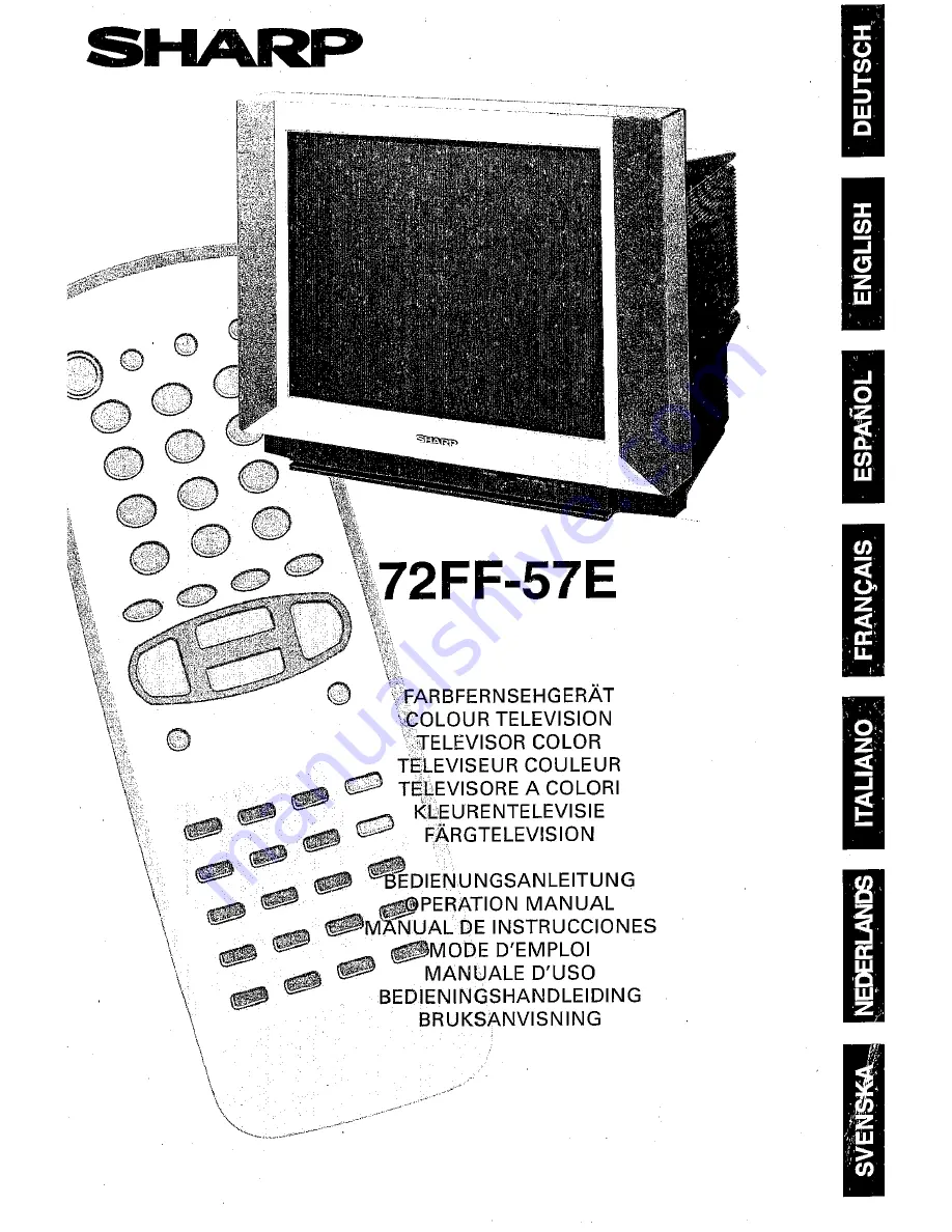 Sharp 72FF-57E Operation Manual Download Page 1