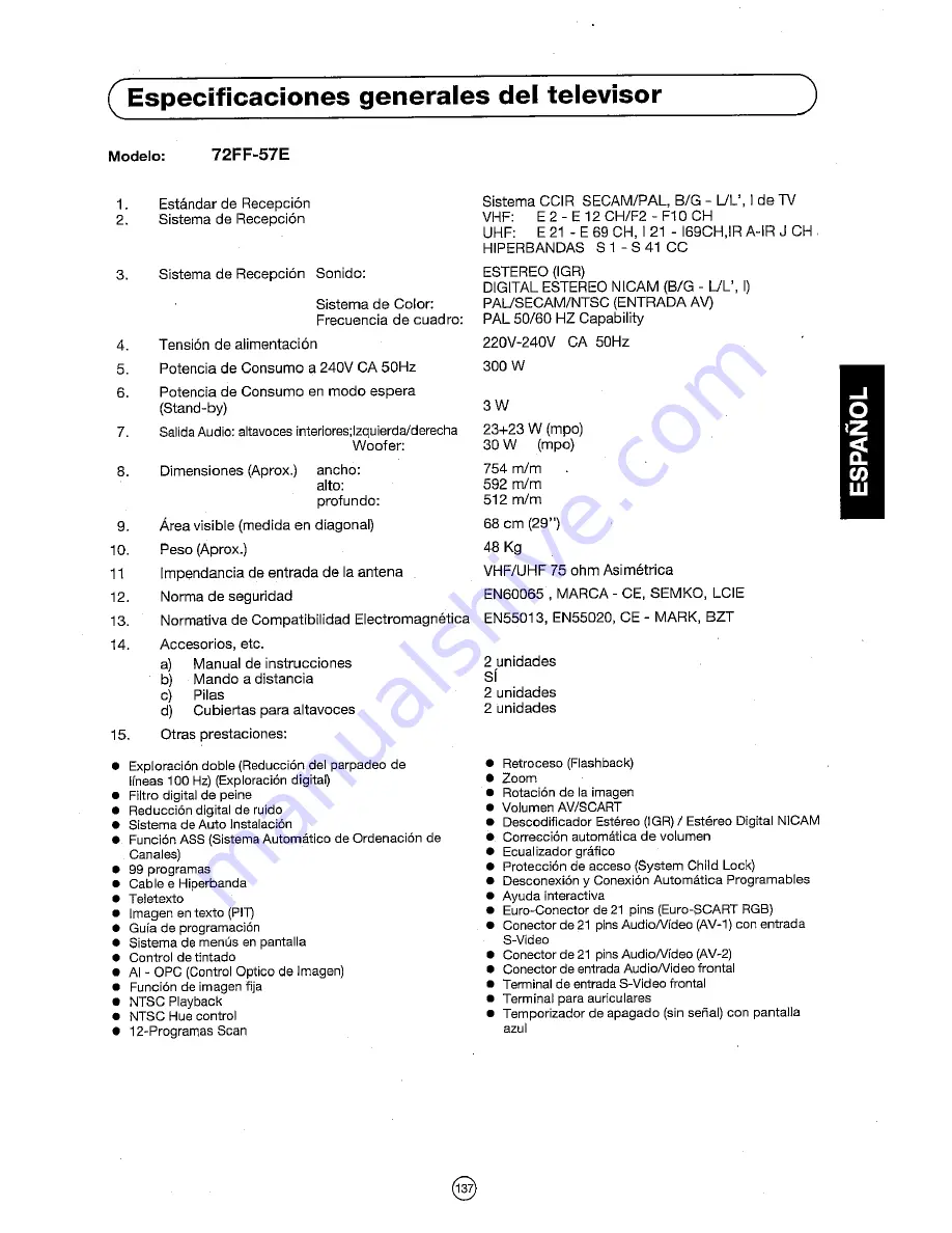 Sharp 72FF-57E Operation Manual Download Page 138