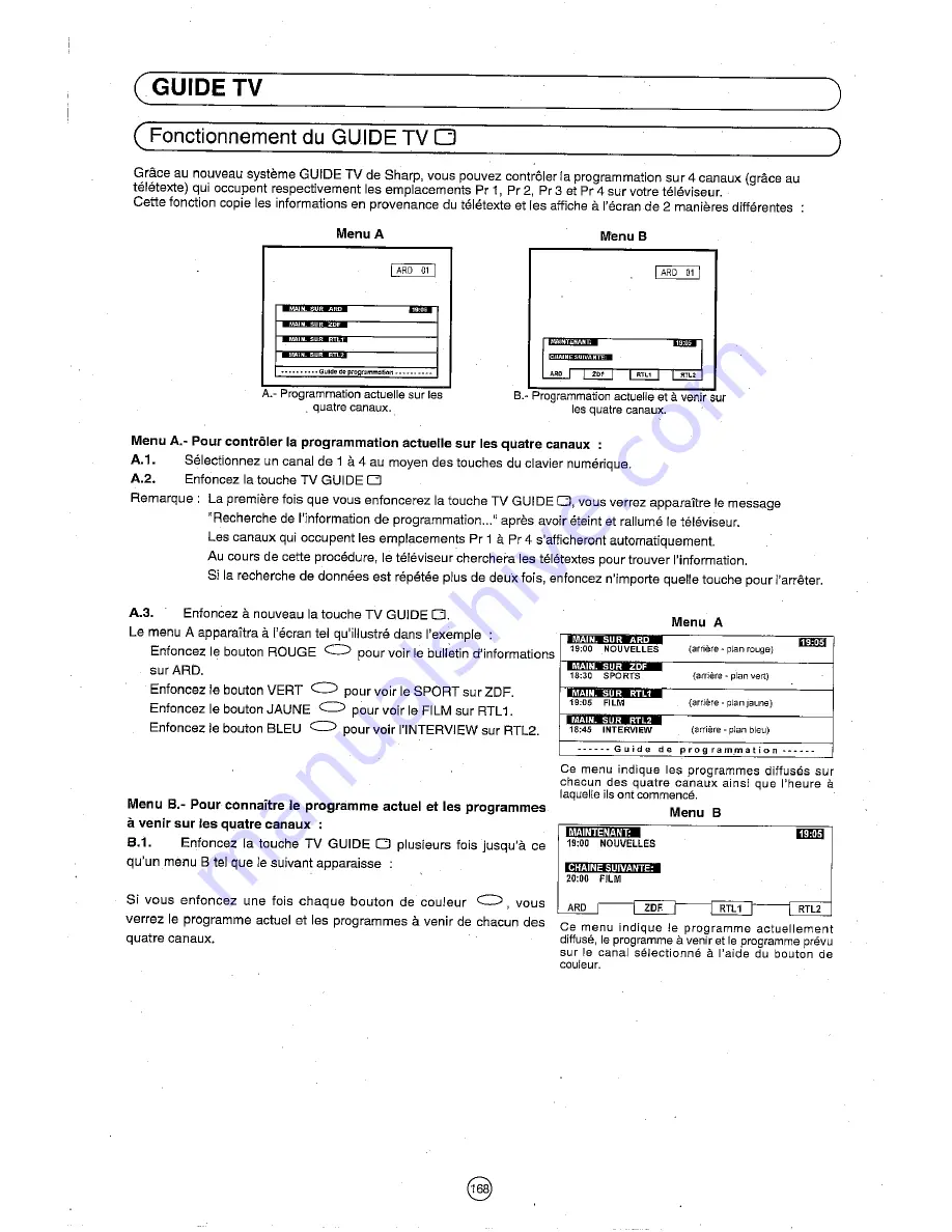 Sharp 72FF-57E Operation Manual Download Page 169