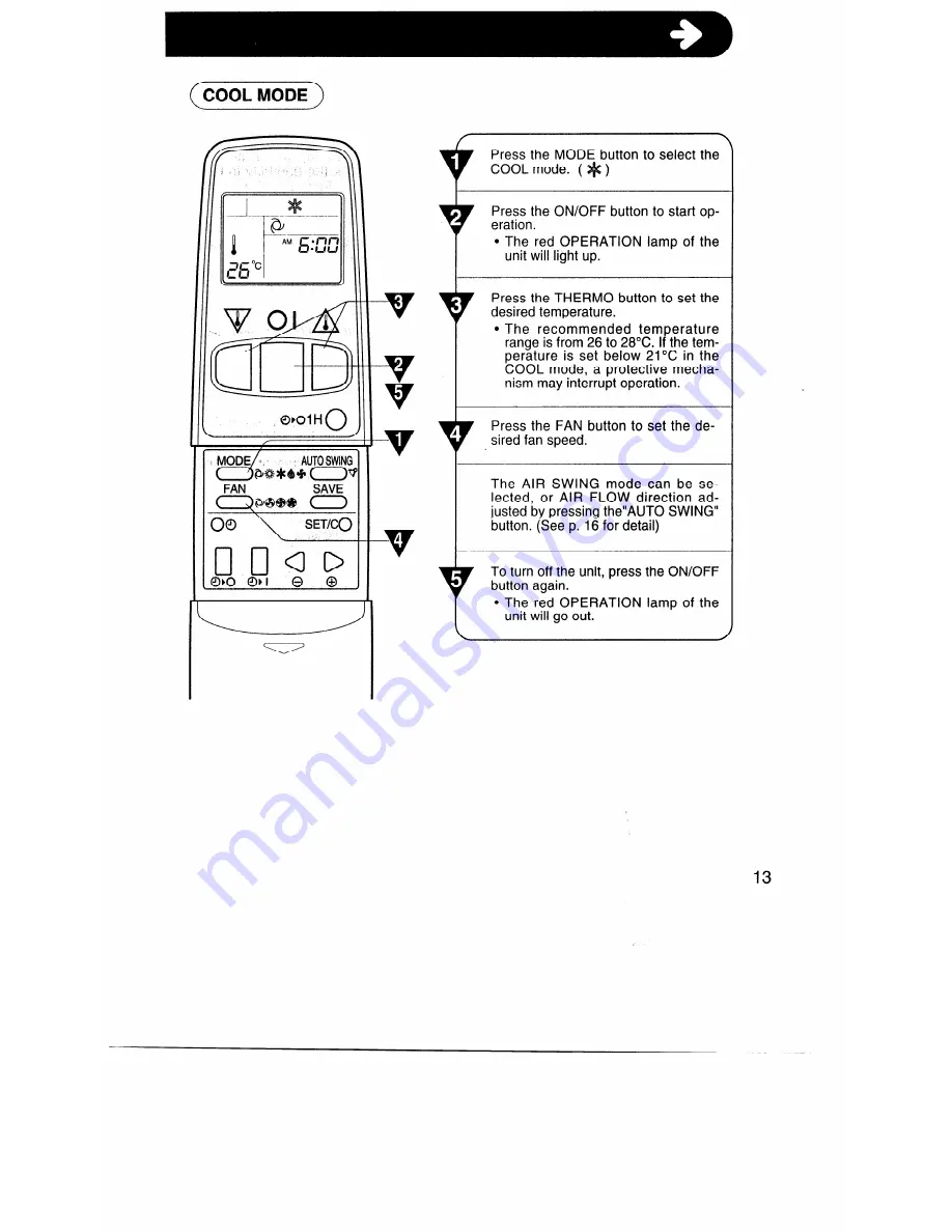 Sharp AE-A126J Operation Manual Download Page 13