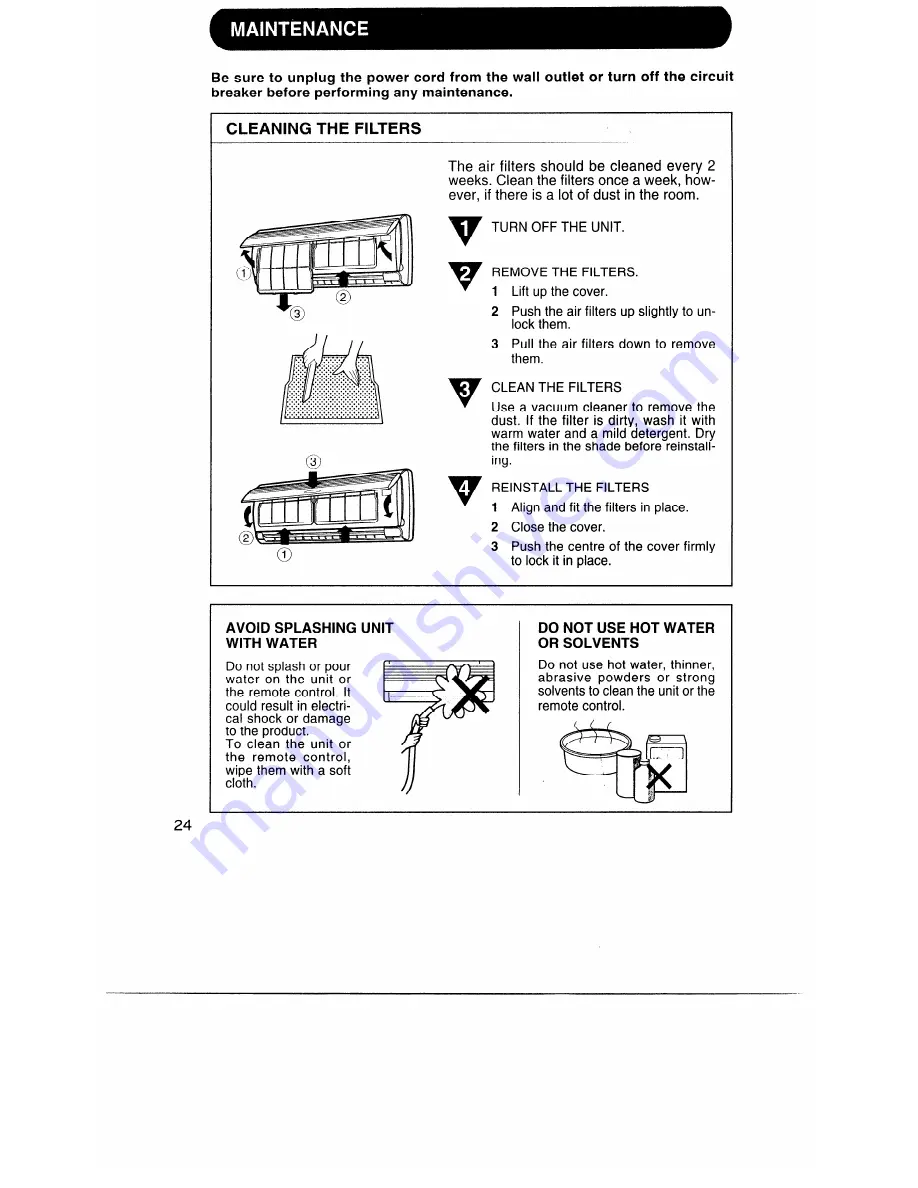 Sharp AE-A126J Operation Manual Download Page 24