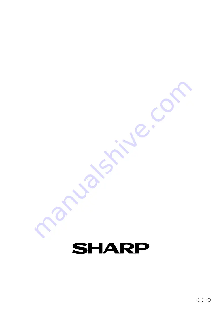 Sharp AF-R80EX Installation And Operation Manual Download Page 20